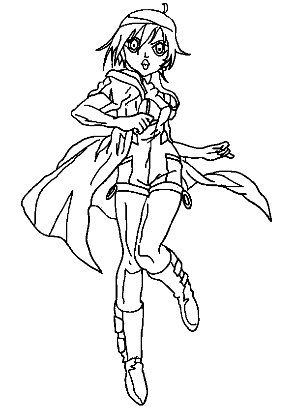 Plansa de colorat cu Bakugan 1 1